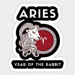 ARIES / Year of the RABBIT Sticker